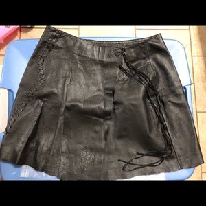 Leather skirt